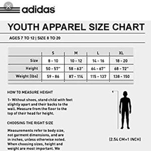 adidas tights size guide
